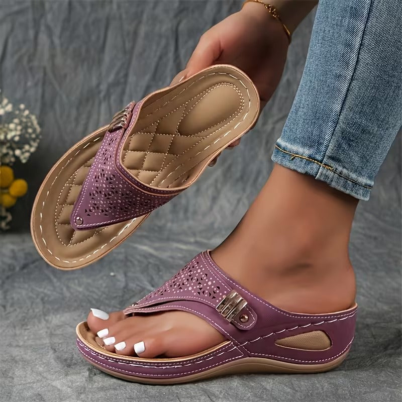Camila - Sandalias con cuña: comodidad y sujeción