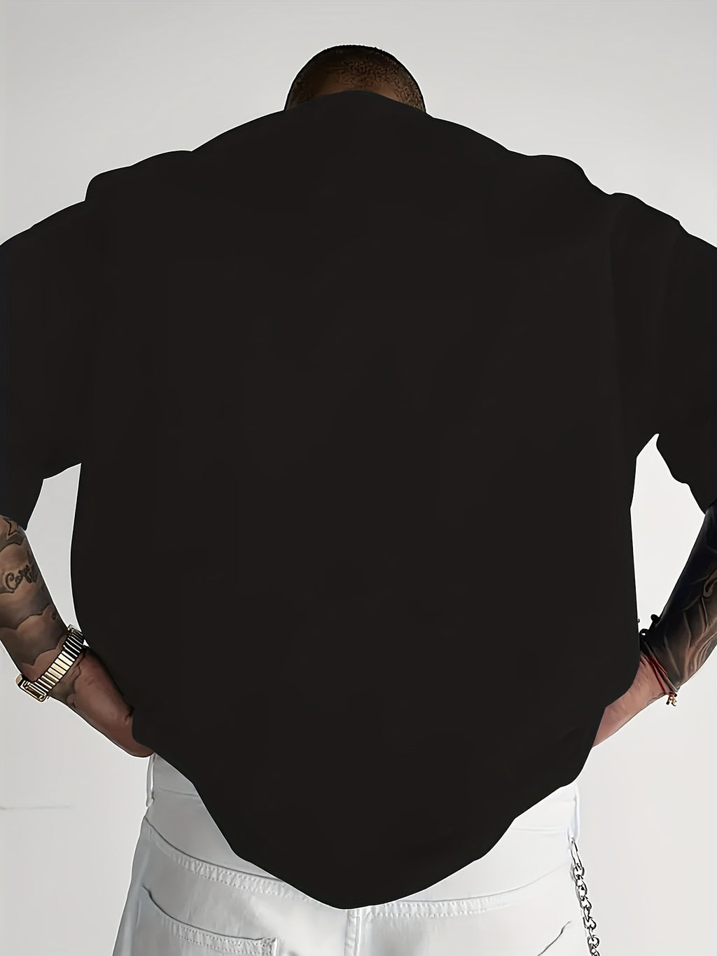 Dario -  Camiseta de hombre, estampado con la letra "Boston", fresca y cómoda.