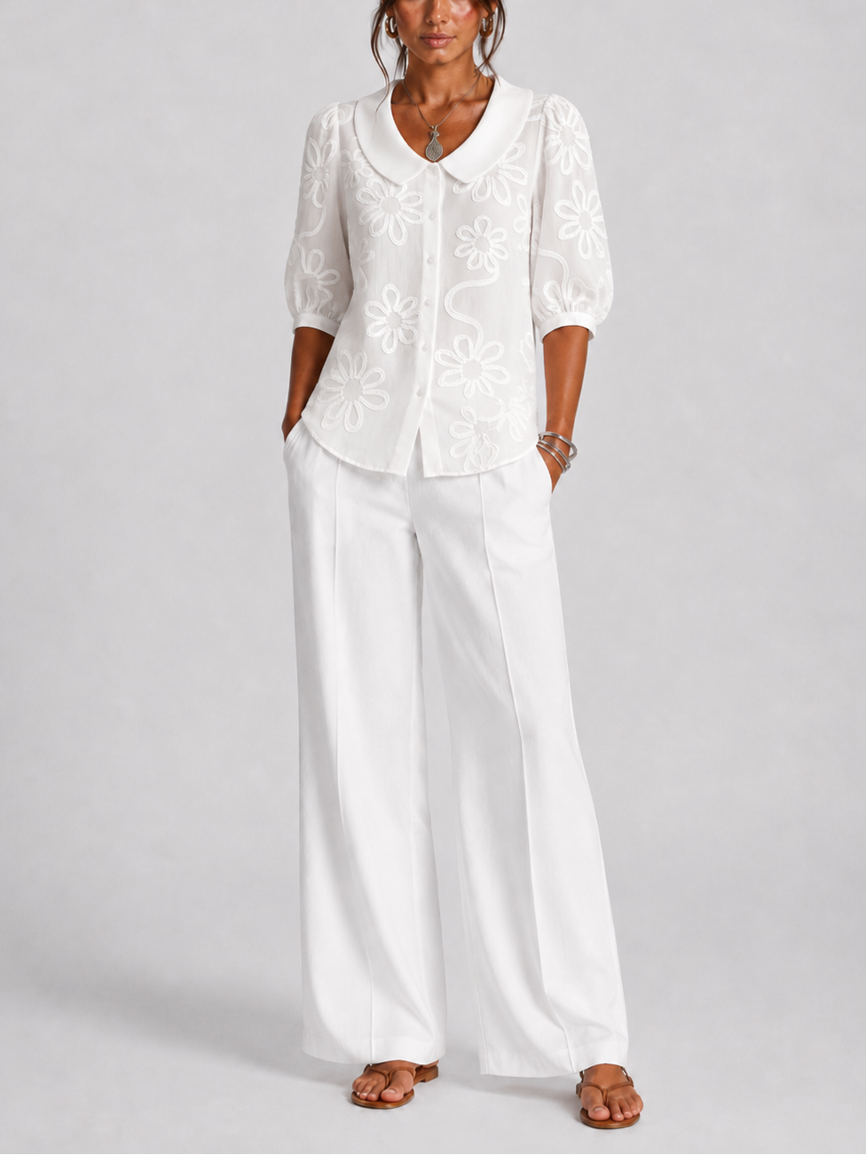 DEITA - BLUSA ELEGANTE CON ESTAMPADO FLORAL