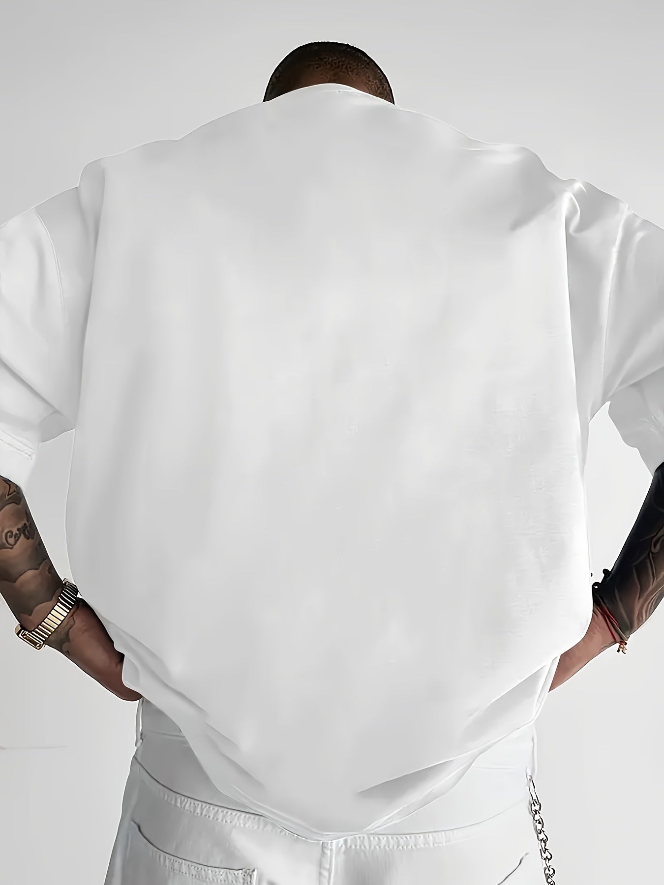 Dario -  Camiseta de hombre, estampado con la letra "Boston", fresca y cómoda.
