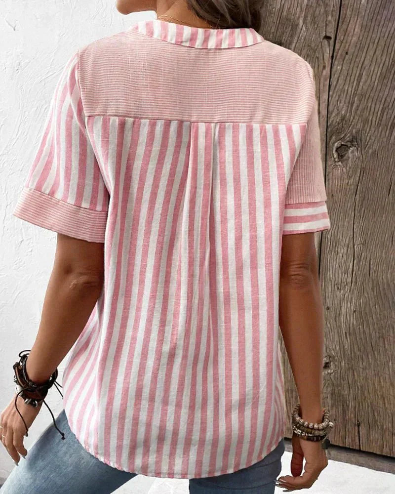 Elina - Blusa de rayas suave