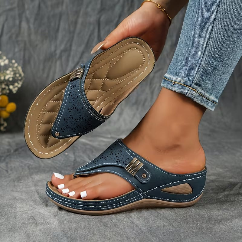 Camila - Sandalias con cuña: comodidad y sujeción