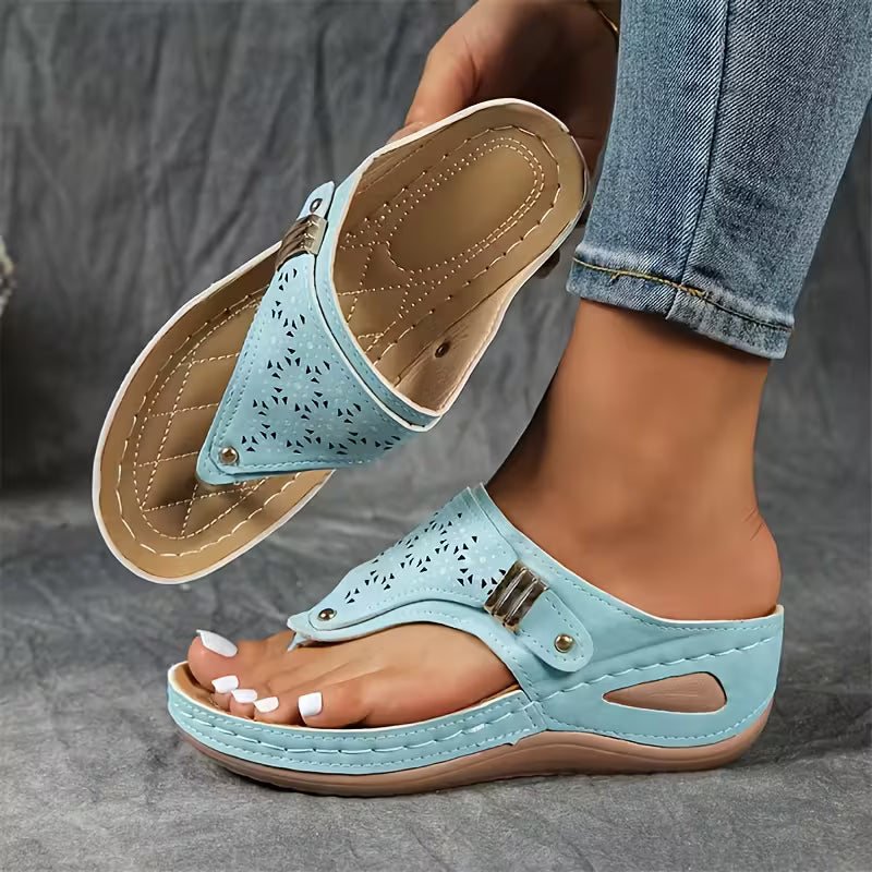 Camila - Sandalias con cuña: comodidad y sujeción