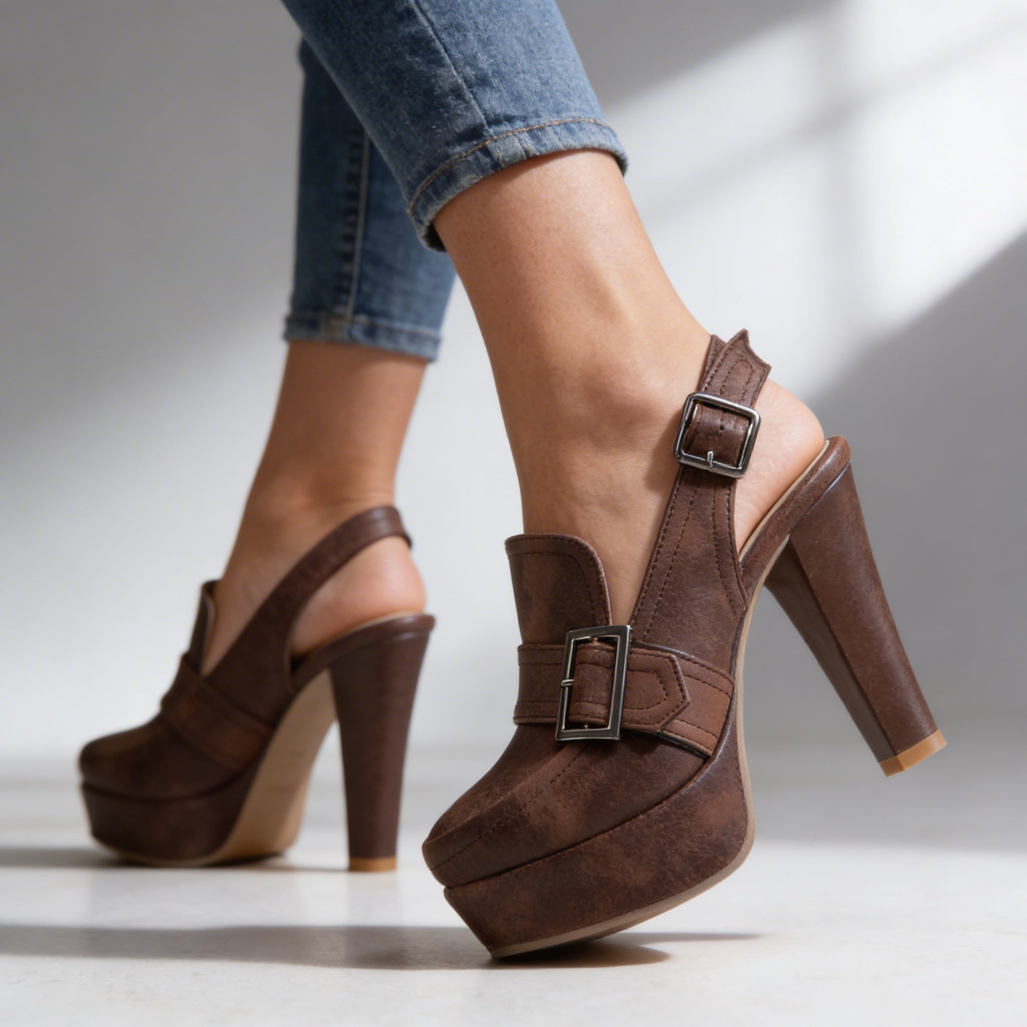Mélida - Zapatos de Tacón Cómodos para Mujer