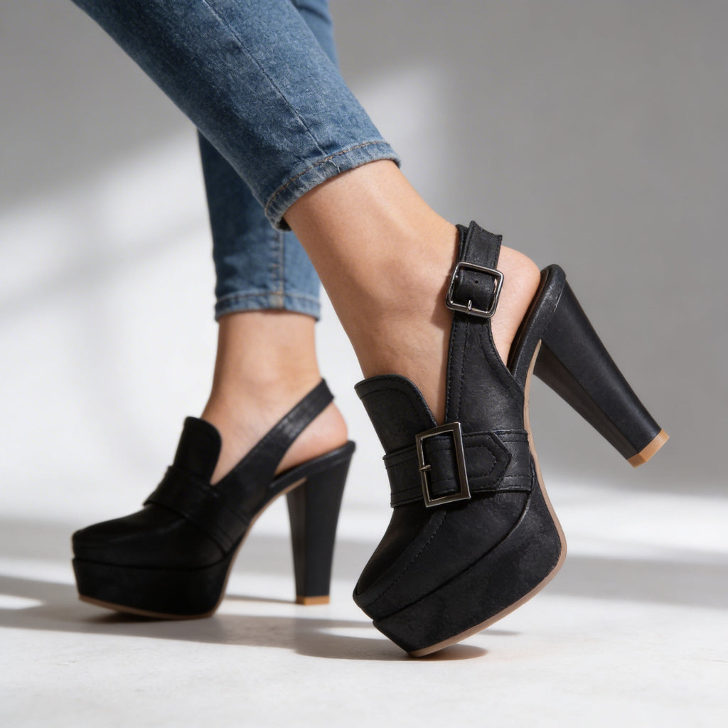 Mélida - Zapatos de Tacón Cómodos para Mujer