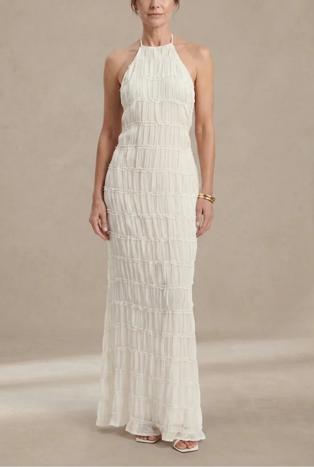 Maite - Vestido Maxi Elegante de Verano con Cuello Halter