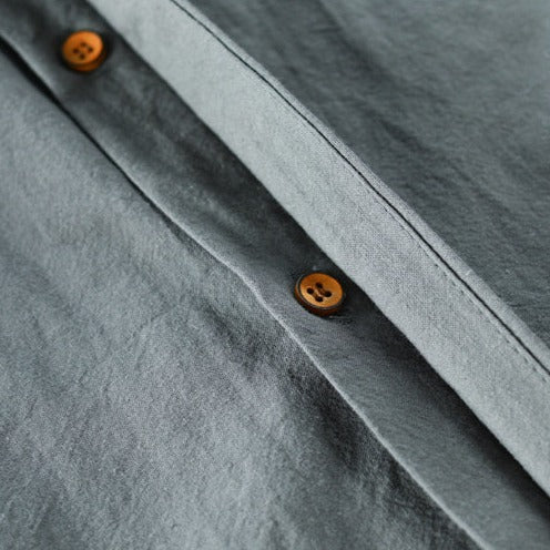 Daren - Camisa minimalista con cuello japonés
