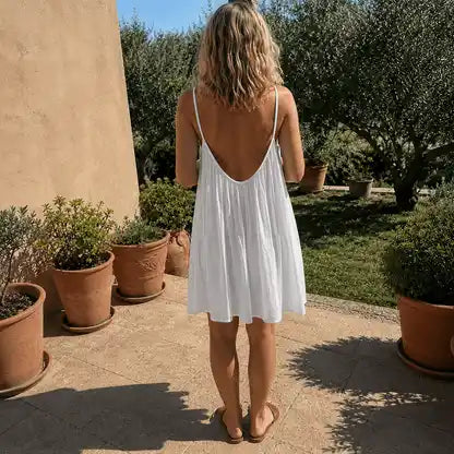 Milagros -  Vestido Largo de Espalda Descubierta