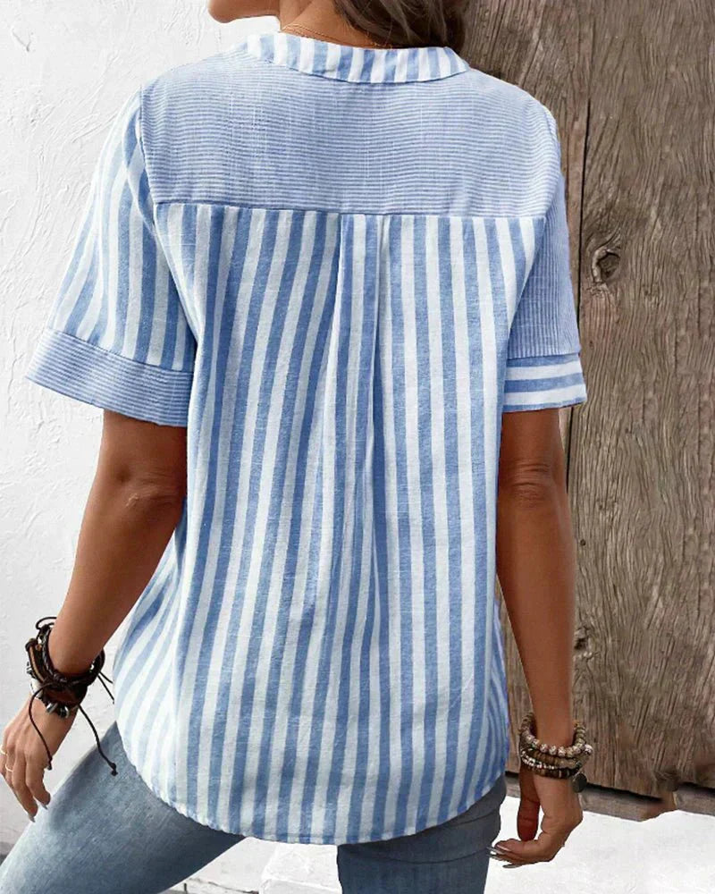 Elina - Blusa de rayas suave