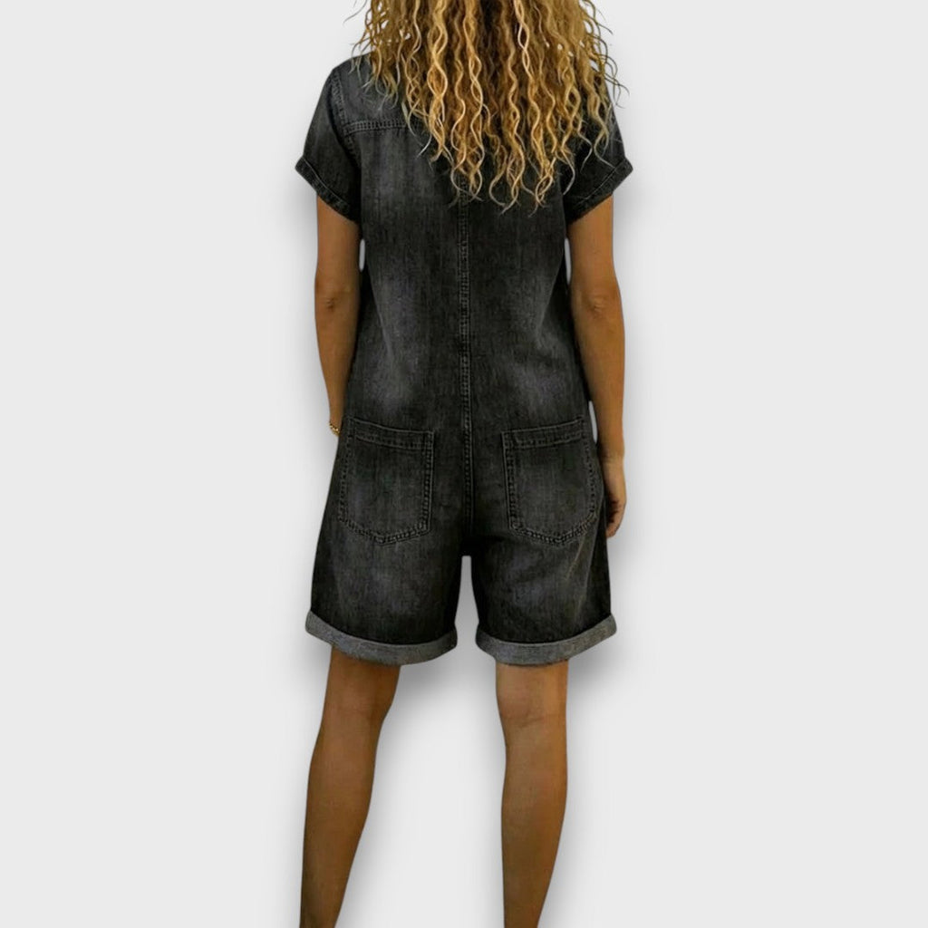 PV07 -  Shorts Vintage con Efecto Denim