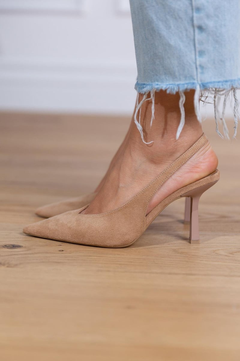 Marlena -| Tacones Bajos en tono nude