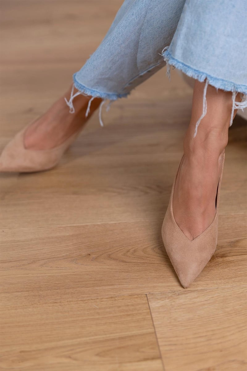 Marlena -| Tacones Bajos en tono nude