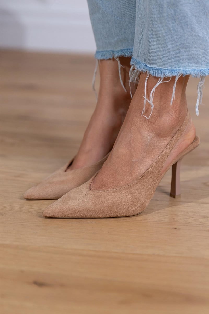 Marlena -| Tacones Bajos en tono nude